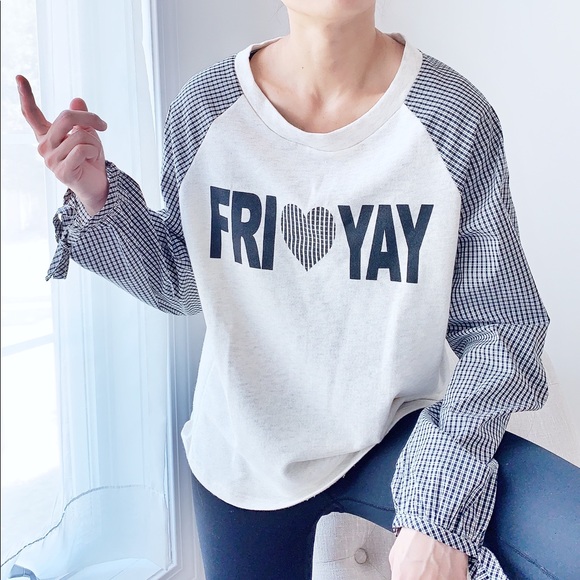 FRIDAY FRI YAY GINGHAM TOP - Picture 2 of 6